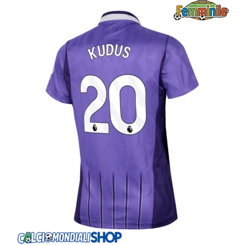 Maglie da calcio Tottenham Hotspur Mohammed Kudus #20 Terza Maglia Femminile 2026-27 Manica Corta
